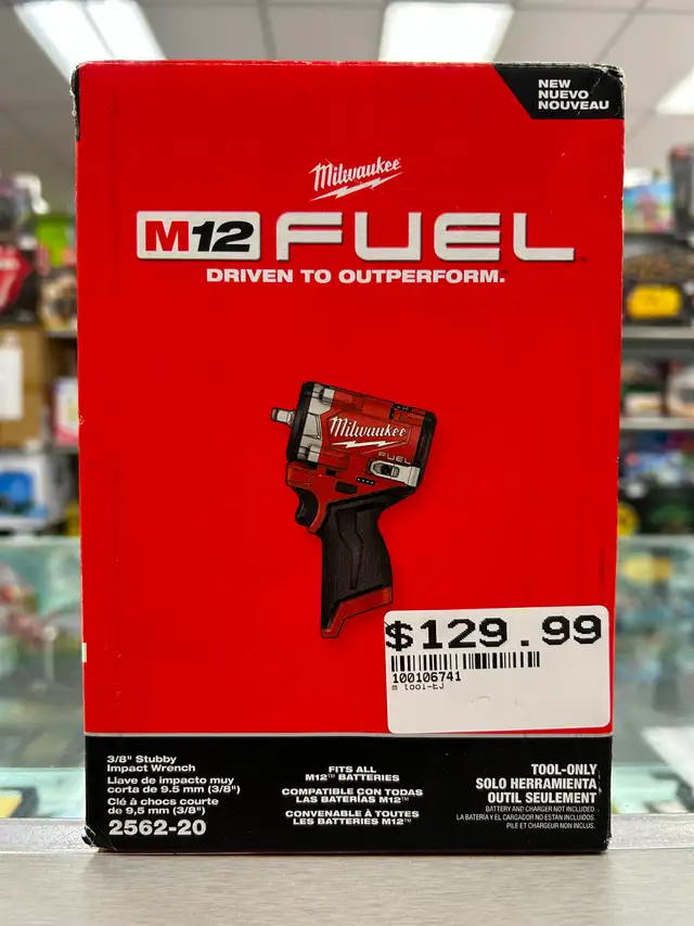 Milwaukee m12 3/8' Stubby Impact Wrench 2562-20 - BRAND NEW