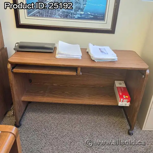 Rolling Straight Computer Desk