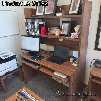 Rolling Straight Computer Desk - Photo 2