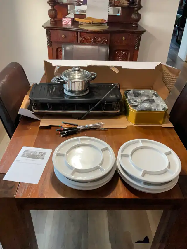 appareil fondue,raclette,et grill électrique