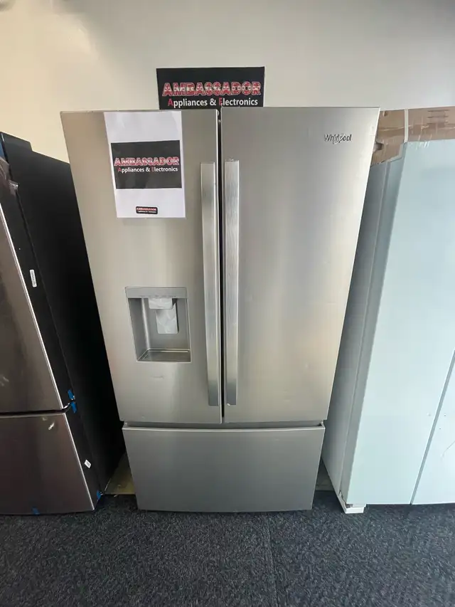 NEW 36" Water & Ice Maker Fridge (30 Cu.Ft) Stainless Steel