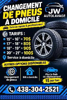 changement de pneus
