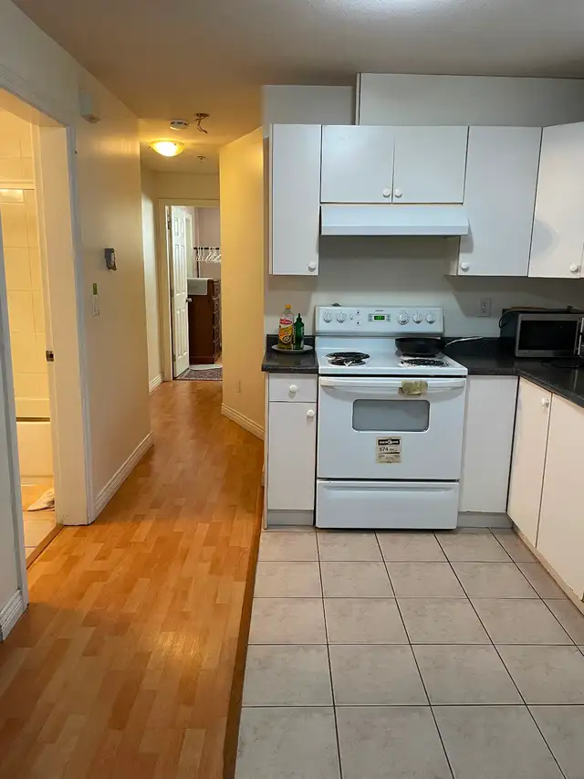 Bright furnished private BR in a 2 BR bsmt suite, Joyce Station