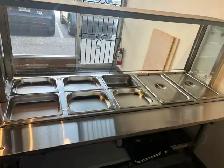 Brand New 5-Well Commercial Steam Table w/ Sneeze Guard - $1800