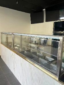 Brand New 5-Well Commercial Steam Table w/ Sneeze Guard - $1800 - Photo 3