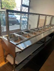Brand New 5-Well Commercial Steam Table w/ Sneeze Guard - $1800 - Photo 5