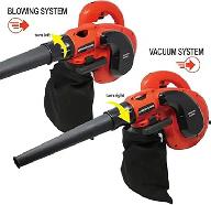 TOOLMAN 10.5 Amp Corded Leaf Blower and Car Vacuum