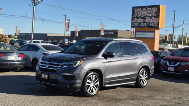 2018 Honda Pilot TOURING, LEATHER, 7 PASS, ROOF, DVD, NO ACCIDEN