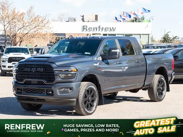 2027 Ram 3500 Laramie Night Mega Cab 4x4, Sunroof