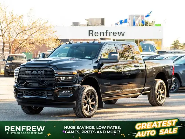 2027 Ram 3500 Laramie Night Mega Cab 4x4, Sunroof