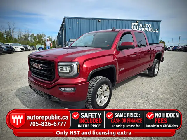 2018 GMC Sierra 1500 SLT Certified Loaded One Owner No Accidents