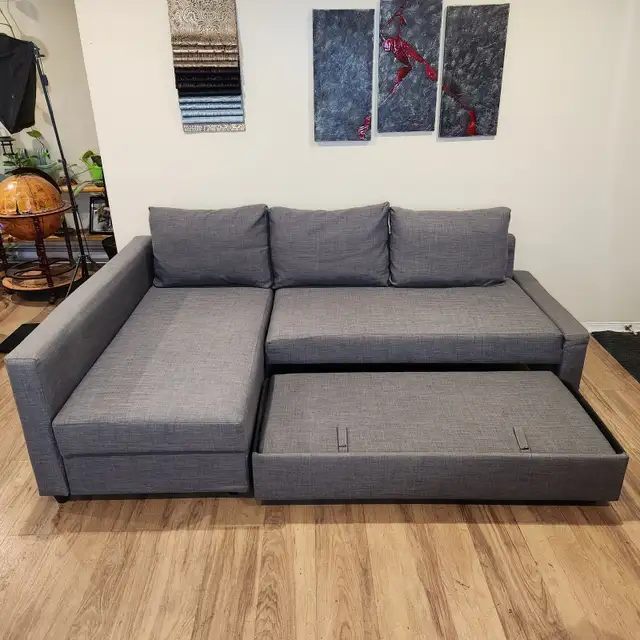 Used (Good Condition) Grey IKEA sofa bed   FREE DELIVERY