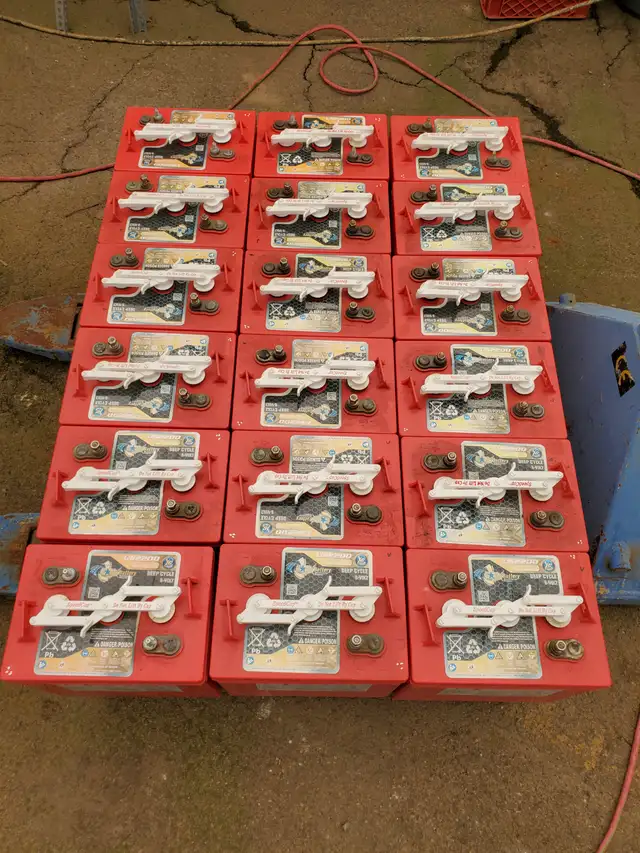 US 2200 6 VOLT DEEP CYCLE BATTERIES LIKE NEW $125.00