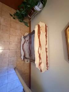 Free delivery used Vintage Marble Console Table with Mirror - Photo 6