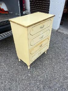 Free delivery used Vintage french provincial Cream  Dresser - Photo 3