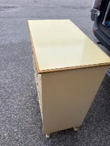 Free delivery used Vintage french provincial Cream  Dresser - Photo 7