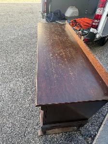 Free delivery Antique Oak Sideboard Buffet - Photo 10