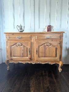 Antique French Country Buffet Cabinet