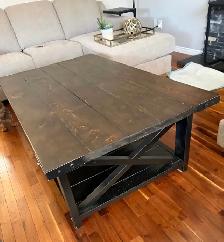 Farmhouse large rectangular coffee table