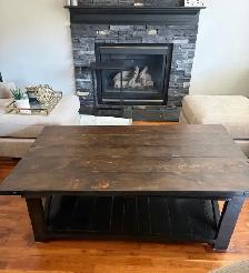 Farmhouse large rectangular coffee table - Photo 2