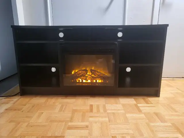 Ameriwood Home Fireplace TV Stand $80 Clean Condition