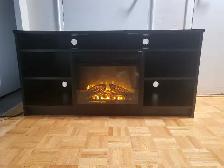 Ameriwood Home Fireplace TV Stand $80 Clean Condition