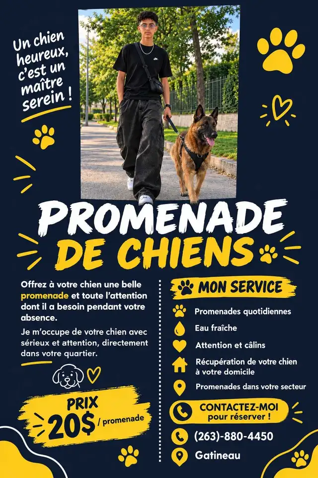 premenade de chien