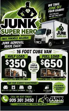 Free estimate Junk removal Jeff  905-301-3450