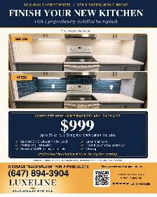 Backsplash installation