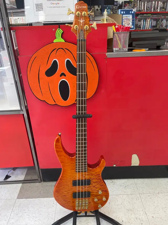 guitare électrique maron crafter