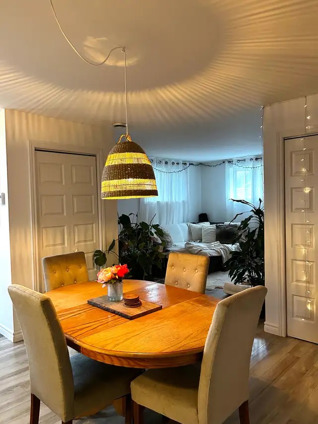 logement 4 1/2 demi sous-sol