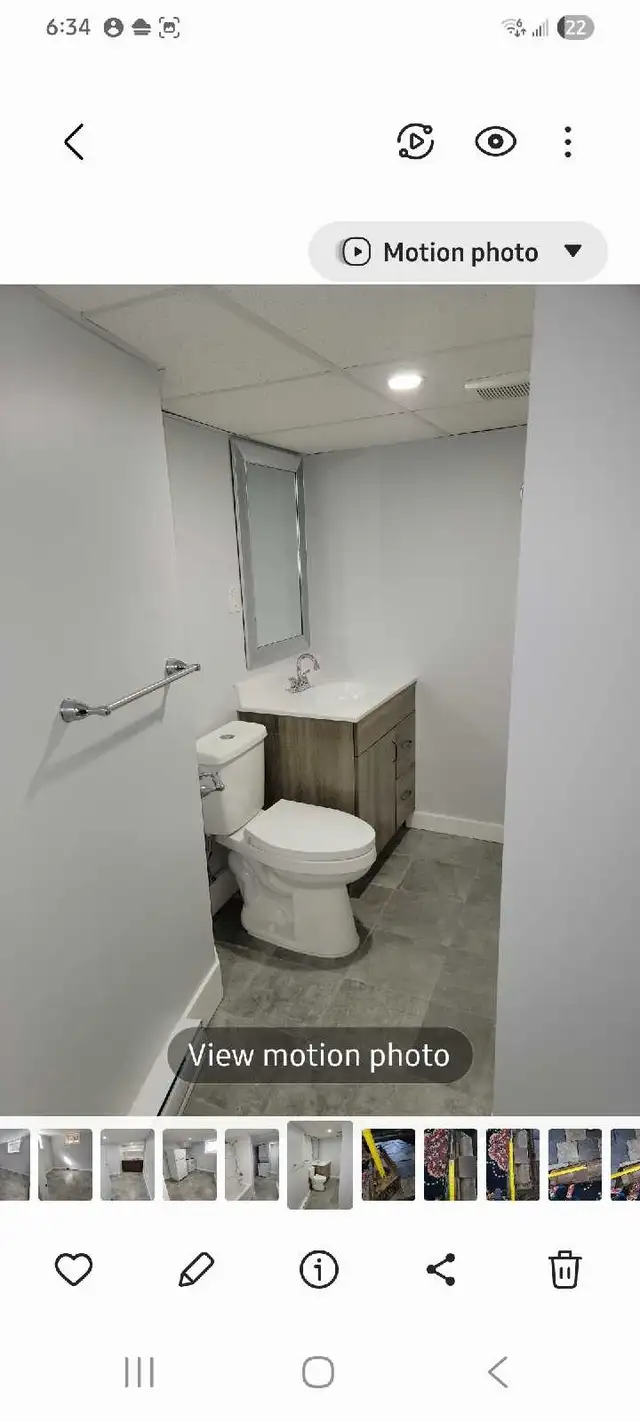 One bedroom basement apartment for rent