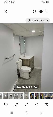 One bedroom basement apartment for rent