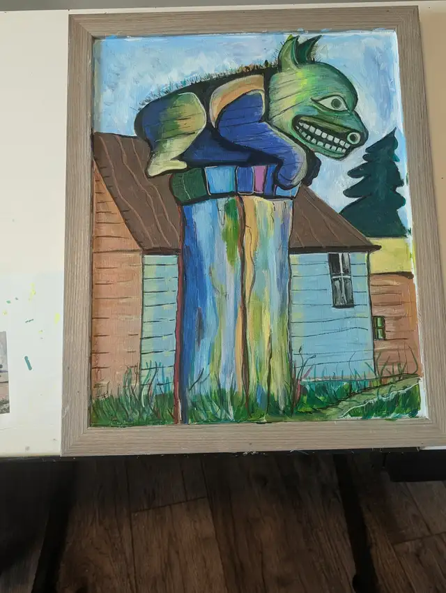 Bear on Totem tribute to Emily Carr