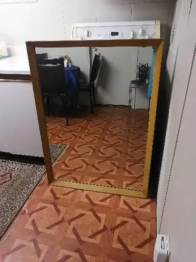 Wooden framed mirror