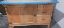 Antique Bakers Rack With Cupboard - Photo 3