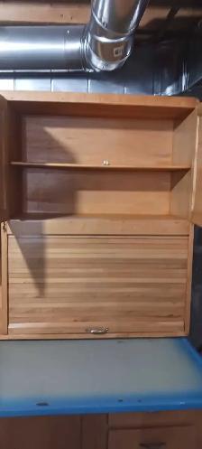 Antique Bakers Rack With Cupboard - Photo 6