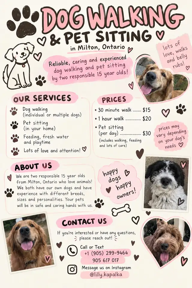 dog sitting\care service