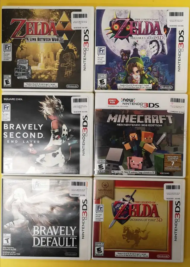 Jeux Cassettes Nintendo 3DS Divers