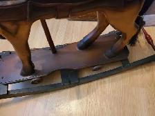 vintage wooden rocking horse - Photo 6