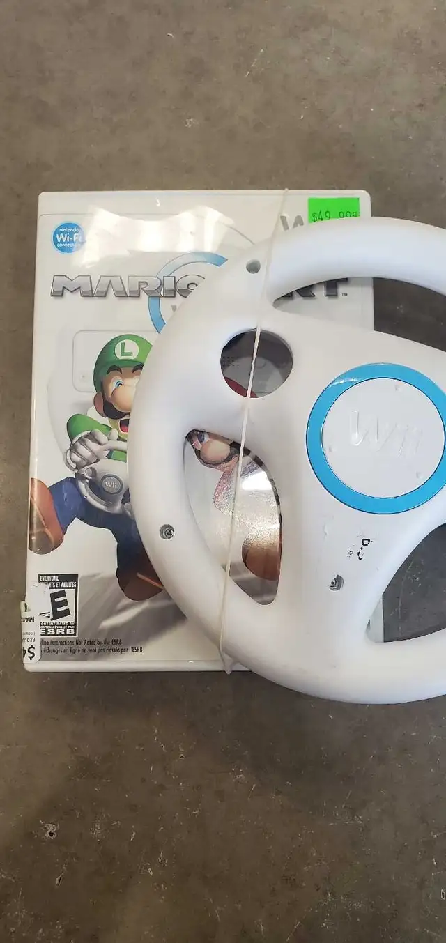 Nintendo Mario Kart Wii with Wheel