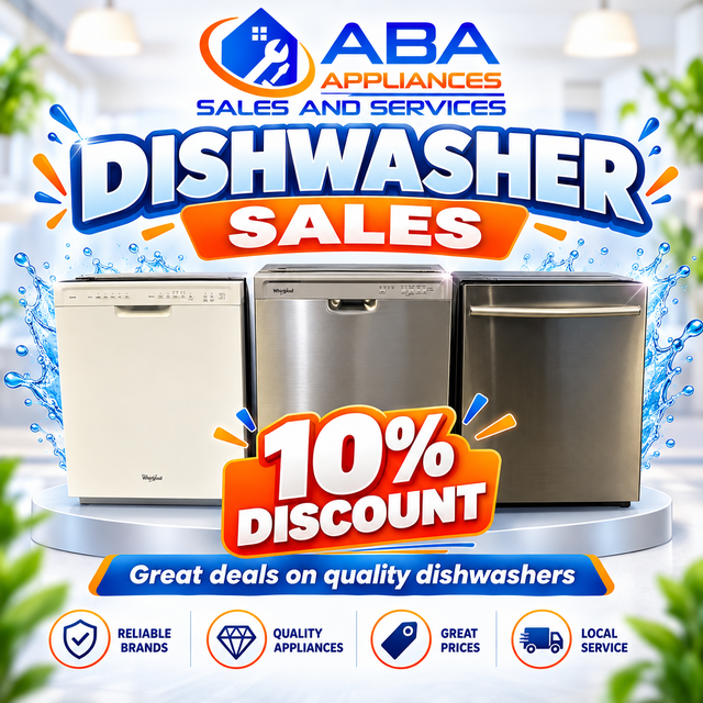 10% OFF Refurbished Built-In Dishwashers!