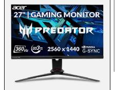ACER PREDATOR GAMING MONITOR XB273U - Photo 3