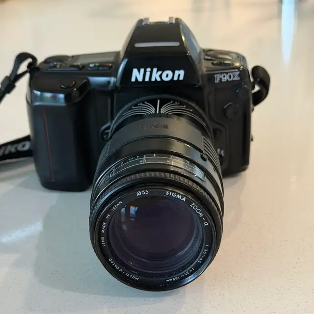 Nikon F90X Film Camera with lens