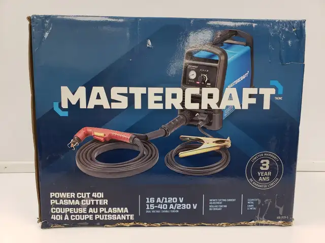 (B1461) Mastercraft 058-1929-0 Power Cut 40i Plasma Cutter