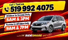 Windsor to Toronto/Brampton/Airport EVERYDAY at 5AM / 3PM