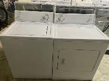 Laveuse sécheuse traditionnelles blanches Roper