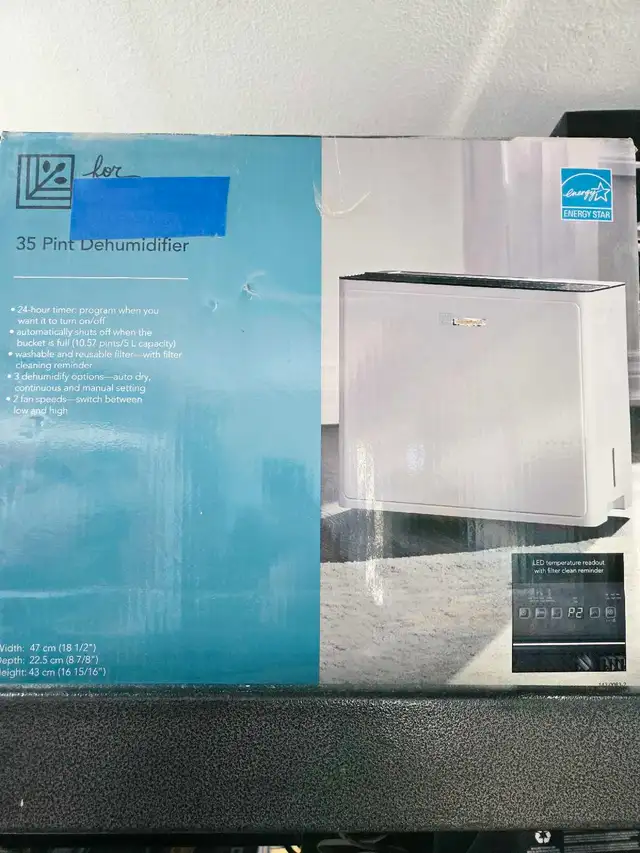 Déshumidificateur Lowe's 35 pintes