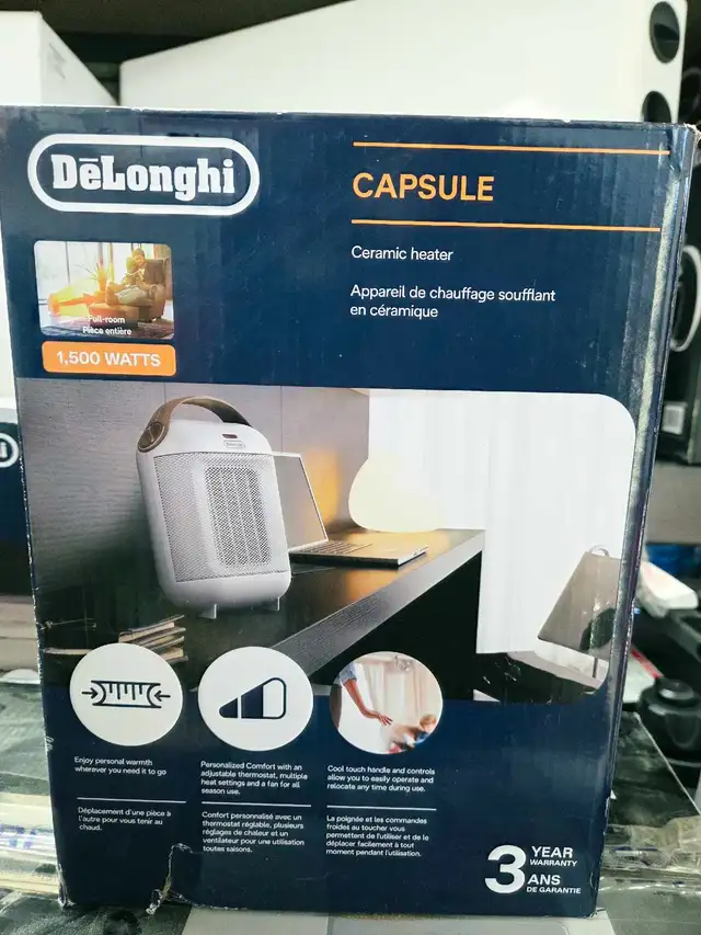 Chauffage en céramique DeLonghi Capsule