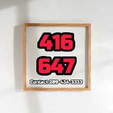 416/647 Fancy Phone Numbers Any Memorable Vip Phone Numbers